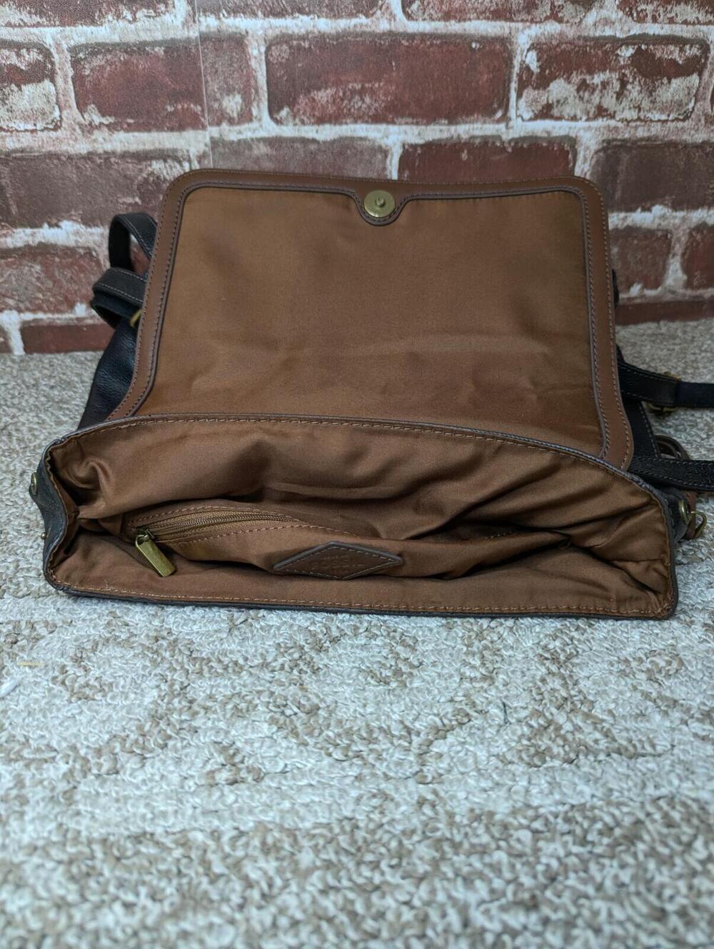 Fossil Claire Black Backpack Purse - Pebbled Leather - Flap - Meduim - Picture 5 of 9